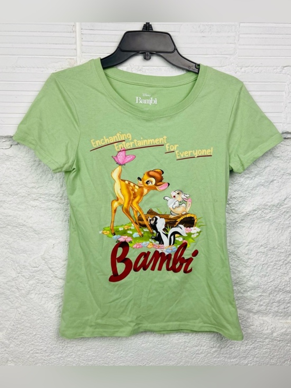 Disney Light Green Bambi enchanting entertainment for everyone Graphic SZ large
